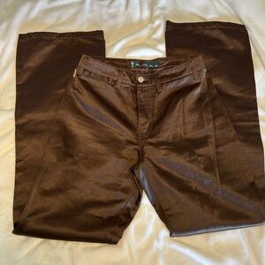 Brown Flare Pants